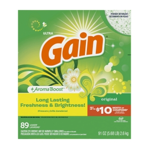 Gain Powder Detergent w/ FreshLock 91 oz. HE-Compatible