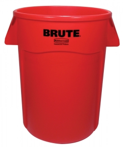 Brute Vented Container Red, 44 Gallon / 166.6 Liter