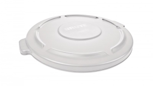 Brute Round Container Lid White, 44 Gallon / 166.6 Liter