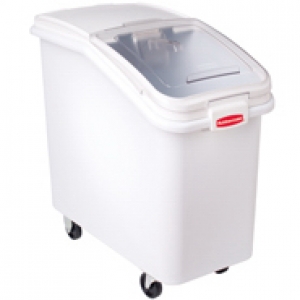 ProSave Ingredient Bin White, 500 Cup, w/ 32 oz. Scoop