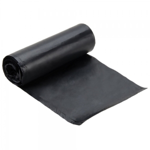 40X48 HDPE Black 22.00 Mic Coreless Roll Can Liners 40-45 Gal