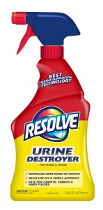 Resolve Urine Destroyer 32 oz., Stain & Odor Remover