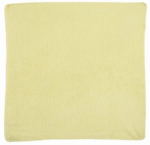 Microfiber Light Duty Cloth Yellow, 16" X 16"