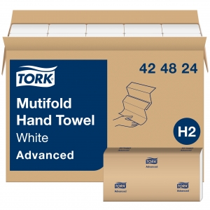 Tork Advanced Multifold Hand Towel White 9.5" X 9"  1-Ply