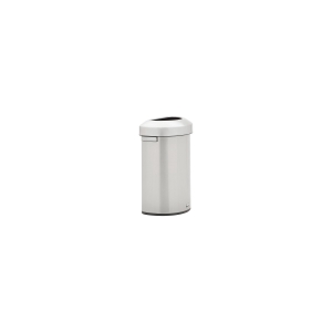 Refine 16 Gal Half Round Stainless Steel Can