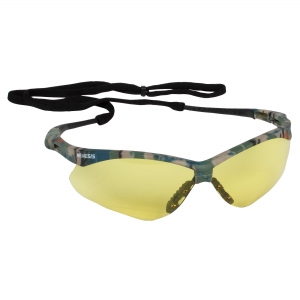 KleenGuard Safety Glasses Nemesis , Amber Lens , Camo Frame