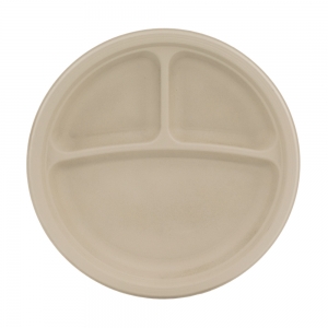 9" Heavy Weight Plate Natural, Molded Fiber, 3C PFAS Free