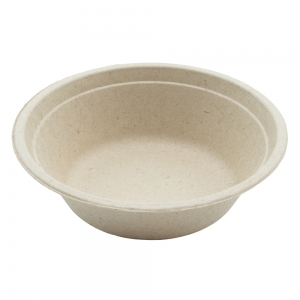 12oz Heavy Weight Bowl Natural, Molded Fiber, PFA Free