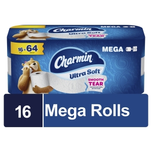 Charmin Soft Bath Tissue Mega Roll - 208 Sheets