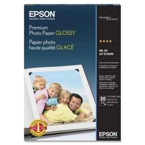 Epson Premium Photo Paper Glossy (11.7" x 16.5") (20 Sheets/Pkg)