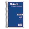 Coil-Lock Wirebound Notebooks, 3-Subject, Medium/College Rule, Randomly Assorted Cover Color, (150) 9.5 x 6 Sheets