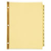 Preprinted Laminated Tab Dividers with Gold Reinforced Binding Edge, 12-Tab, Jan. to Dec., 11 x 8.5, Buff, 1 Set