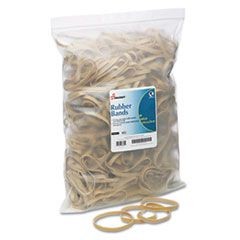 7510010589974, SKILCRAFT Rubber Bands, Size 64, 0.03" Gauge, Beige, 1 lb Box, 400/Pack