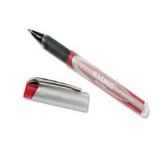 7520015877785, SKILCRAFT Liquid Magnus Hybrid Gel Pen, Stick, Extra-Fine 0.5 mm, Red Ink, Red/Gray Barrel, 4/Pack