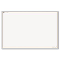 WallMates Self-Adhesive Dry Erase Writing/Planning Surface, 36 x 24, White/Gray/Orange Sheets, Undated