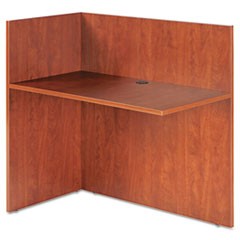 Alera Valencia Reversible Reception Return, 44.13w x 23.63d x 41.5h, Medium Cherry