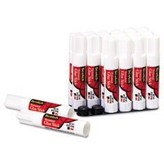 Permanent Glue Stick, 0.28 oz, Dries Clear, 18/Pack