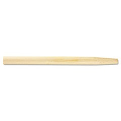 Tapered End Broom Handle, Lacquered Hardwood, 1 1/8 dia x 54, Natural