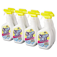 Scrub Free Soap Scum Remover, Lemon, 32 oz Spray Bottle, 8/Carton