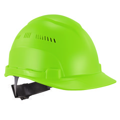 Skullerz 8966 Class C Lightweight Cap-Style Hard Hat, Adjustable Venting, 6-Point Rachet Suspension, Lime