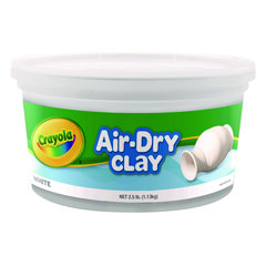 Air-Dry Clay,White, 2.5 lbs