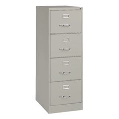 Economy Vertical File, 4 Legal-Size File Drawers, Light Gray, 18" x 25" x 52"