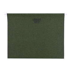 Hanging File Folders, Letter Size, 1/5-Cut Tabs, Standard Green, 25/Box