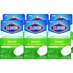 Ultra Clean Toilet Tablets Bleach, 3.5 oz Tablet, 2/Pack, 6 Packs/Carton