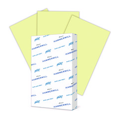 Colors Print Paper, 20 lb Bond Weight, 8.5 x 14, Canary, 500/Ream