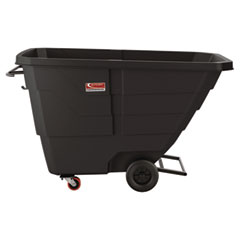 1 cu yd Light Duty Tilt Truck, 1,250 lb Capacity, Black