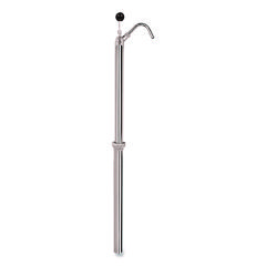 Bottle Pump, 22 oz Output, Steel, 42.5" Tall, Chrome