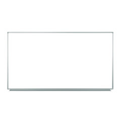 Wall-Mounted Magnetic Whiteboard, 72" x 40", White Surface, Silver Aluminum Frame