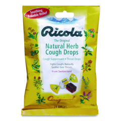 Cough Drops, Original Herb, 21/Pack