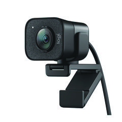 StreamCam Plus Webcam, 1920 x 1080 Pixels, 2.1 Mpixels, Black