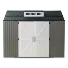 Storage Shed, 337 cu ft, 7 ft x 10 ft x 8 ft, Brown