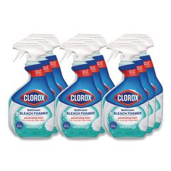Bathroom Foamer with Bleach, Ocean Mist, 30 oz Spray Bottle, 9/Carton