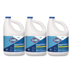 CloroxPro Concentrated Germicidal Bleach, Regular, 121 oz Bottle, 3/Carton