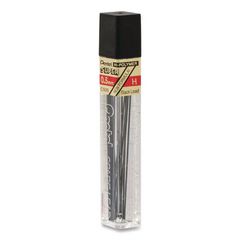 Super Hi-Polymer Lead Refills, 0.5 mm, H, Black, 12/Tube