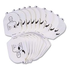 HeartSine AED Trainer Electrodes, 10 Electrodes