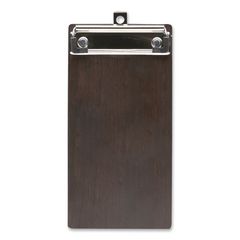 Check/Menu Holder, 4 x 8.1, Dark Woodgrain/Silver