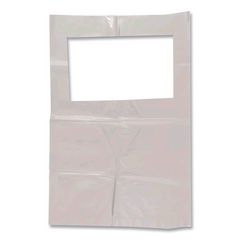 Scensibles Universal Receptable Liner Bags with 7.5" Wrap-Around Mounting Strap, 12.5" x 23", White, 500/Carton