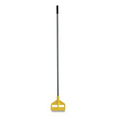 Invader Fiberglass Side-Gate Wet-Mop Handle, 54", Gray/Yellow