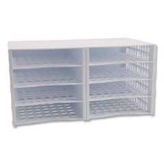 Literature Organizer, 8 Sections, 21 x 12.25, White