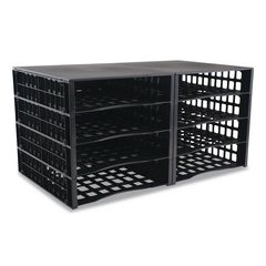 Literature Organizer, 8 Sections, 21 x 12.25, Black