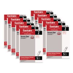 Style Z Vacuum Bags, 5/Pack, 10 Packs/Carton