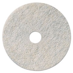 Niagara Natural Burnishing Pad, 27" Diameter, White, 5/Carton