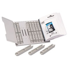 Catalog Display Rack, 12 1-inch Rings, Gray