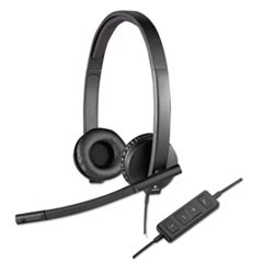 H570e Binaural Over The Head Wired Headset, Black