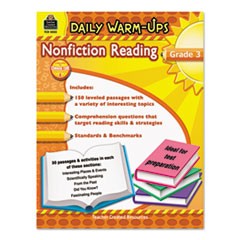 Daily Warm-ups: Nonfiction Reading, Grade 3, 176 Pages