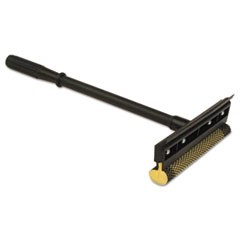 General-Duty Squeegee, 8" Sponge Head/Rubber Blade, 16" Plastic Handle